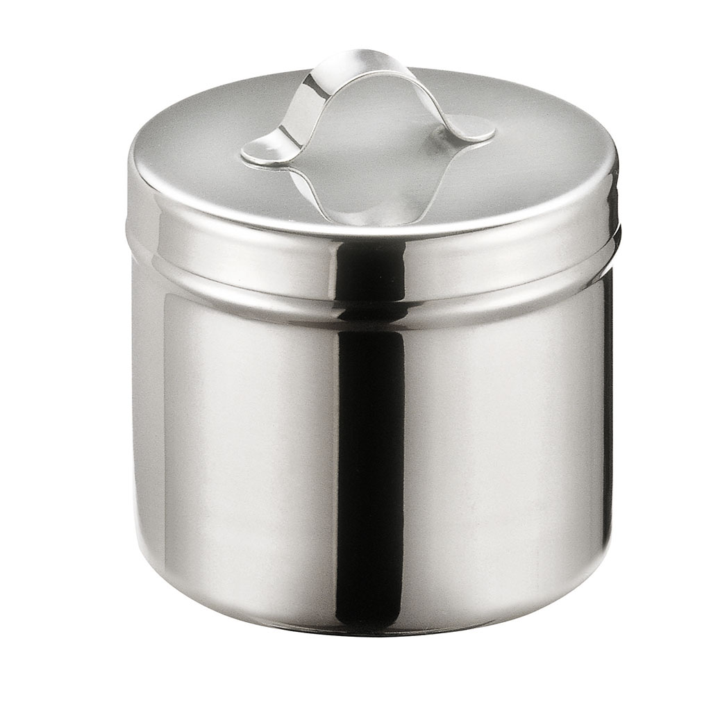 NEEDLE OR OINTMENT JAR WITH COVER (RAISED HANDLE) (H-0391)