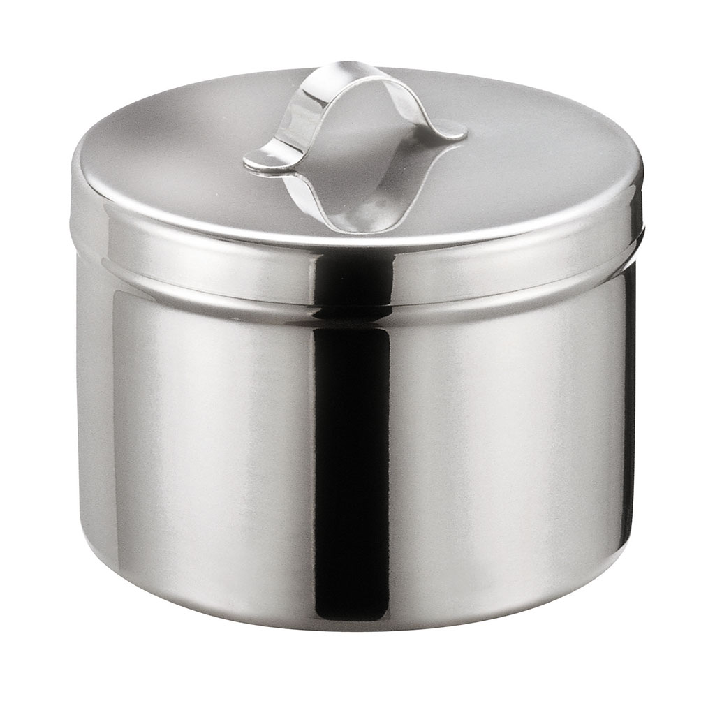 NEEDLE OR OINTMENT JAR WITH COVER (RAISED HANDLE) (H-0392)