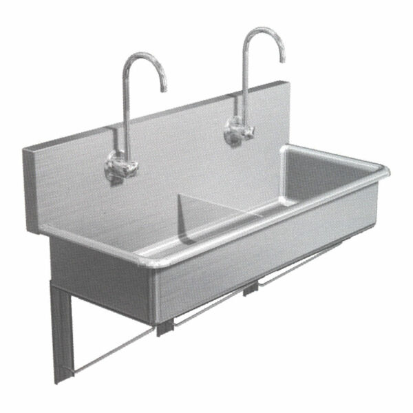 Stainless steel sinks and stands: Surgical Scrub Sinks, Utility Scrub Sinks, Wash Station/Sink Stands, and Sink Clean-up Counters. Variety of sizes and styles. Backed by a 1-year warranty.