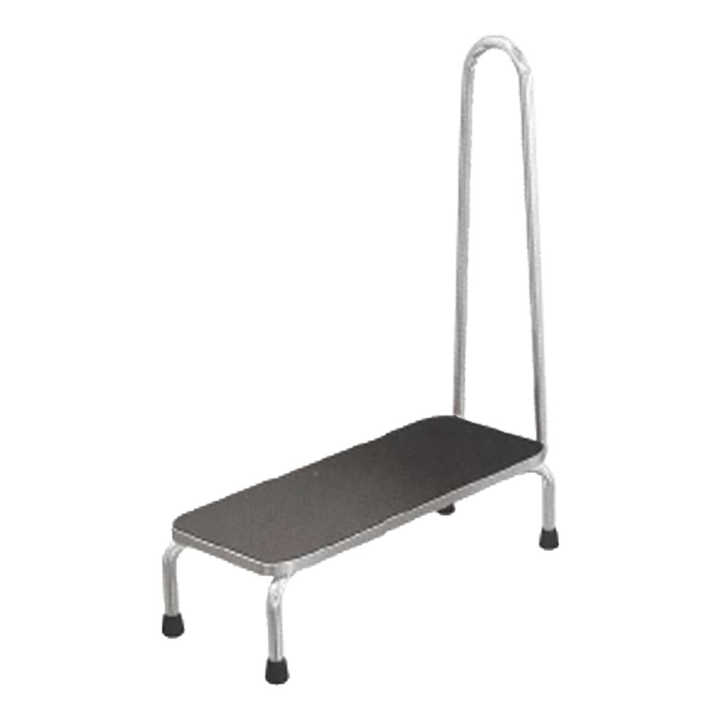 Foot stool with stainless handrail OR-36360-E-H