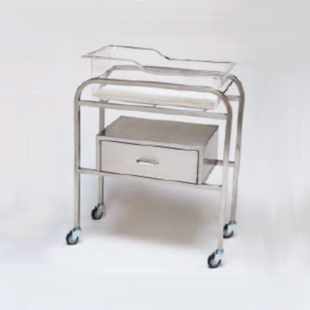 Stainless steel maternity bassinet