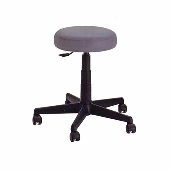 Examination chairs and stools with pneumatic assist gas cylinder and stable five-leg base. 1-year warranty on structure and components (excluding casters).