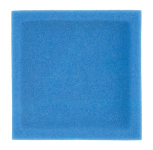 Shock absorbing high-density, pre-cutted Foam Corner Protectors to protect the corners of surgical trays from tearing and damage, during sterilization, storage, and transportation, preventing holes or rips in the corners of wrapped surgical trays.