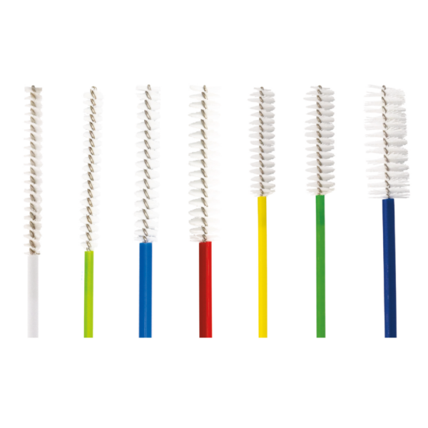 Flexible, steamable Arc Wire Brushes for superior surgical and medical device cleaning. Disposable and reusable options available, with strong and durable bristles.