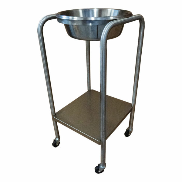 Ergonomic Stainless Steel Sponge Receptable Bowl Stand - Durable, Mobile, and Easy to Clean